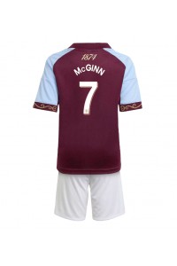 Fotbalové Dres Aston Villa John McGinn #7 Dětské Domácí Oblečení 2025-26 Krátký Rukáv (+ trenýrky)